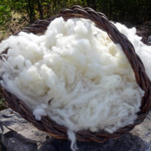 Panier de laine vrac